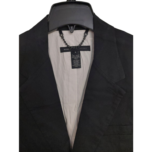 Marc by Marc Jacobs Mens Black Lined Cotton Blazer Suit Jacket Sz Small - Picture 10 of 16